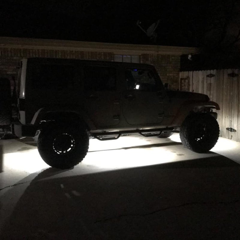 SUNPIE 6 Pods White Rock Lights 6000K Pure White Underglow Light Wheel Wheel Well Lights for Trucks Sedans Car ATV UTV SUV Golf Cart Trailer Motorcycles - Image 3